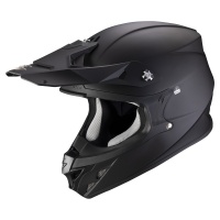 Шлем (кроссовый) VX-16 AIR SOLID черный матовый  (Scorpion)