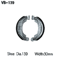 VB 139 Тормозные колодки (VESRAH)