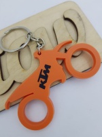 Брелок для ключей резиновый KTM оранжевый