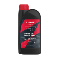 LAVR MOTO моторное масло 10W-40 4T GT SPORT 1л 100% синтетика Ln7727