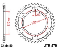Звезда задняя JTR479-45 R479-45 (JT)