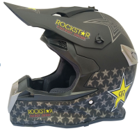 Шлем (кроссовый) FOX черный матовый ROCKSTAR 