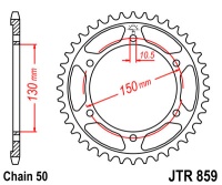 Звезда задняя JTR859-43 R859-43 (JT)