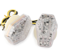 Поворотники SUZUKI GSXR600 GSXR750 GSXR1000 LED светлое стекло (пара)