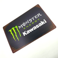 Табличка декоративная металл №33 Kawasaki Monster