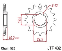 Звезда передняя JTF432-15 F432-15 10-143-15 (MTX)