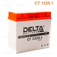 Аккумулятор YT19BL-BS CT1220.1 181-77-167 мм свинцово-кислотный сухой 20 Ач (DELTA)