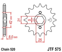 Звезда передняя JTF575-15 F575-15 (JT)