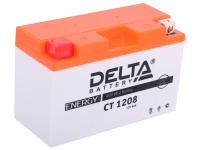 Аккумулятор YT7B-BS YT7B-4 YT9B-BS CT1208 150-66-95 мм свинцово-кислотный сухой 8 Ач (DELTA)