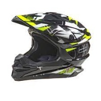 Шлем (кроссовый) JK803S желтый/черный (AiM)