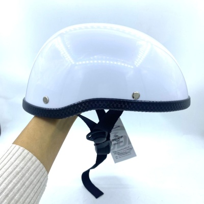 Шлем (открытый) 1/2 котелок белый глянцевый  (BSDDP)