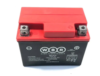 Аккумулятор YTX4L-BS YB4L-B YB4L-A SMT124 SMT12-4 114-71-86 мм свинцово-кислотный сухой 4 Ач (WBR)